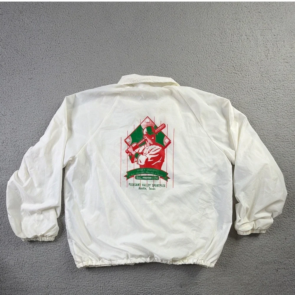 VTG 90s Pleasant Valley Sportplex Austin Texas Baseball Jacket XL Made In USA